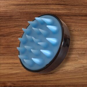 Silicone Scalp Shampoo Massager - Black & Blue