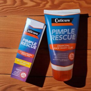 Cuticura Combo Charcoal Face Wash Clay & Serum Pen